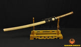 Hand Forged Japanese Samurai Sword Katana Swords Folded Steel Tempered Hamon - Handmade Swords Expert